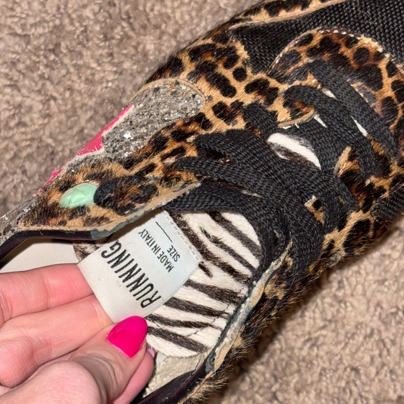 Golden Goose Leopard and Black Sneakers - Picture 5 of 11